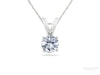 Diamond Solitaire Pendant in White Gold Setting