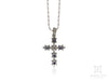 Tanzanite Cross with 6 Oval Stones in White Gold Setting