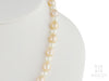 Pearl Necklace 9.5mm Oval Orange and 6mm Round White Beads