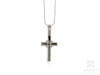 Tanzanite Cross with Centre Stone in White Gold